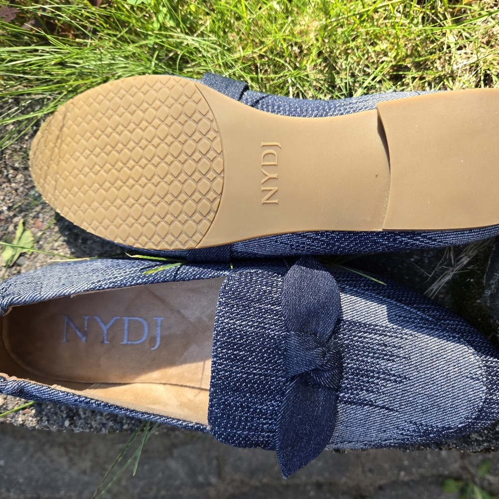 NYDJ Women's Denim Blue Loafers - Picture 5 of 5